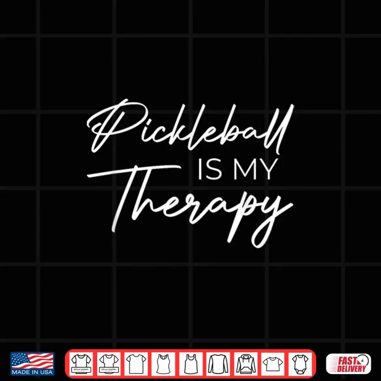 Design Is My Therapy Pickleball Professional Mental Health Statement Shirt