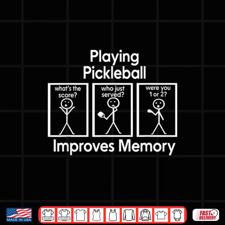 Design Memory Joke Pickleball Stick Figure Design Humor Funny Shirt