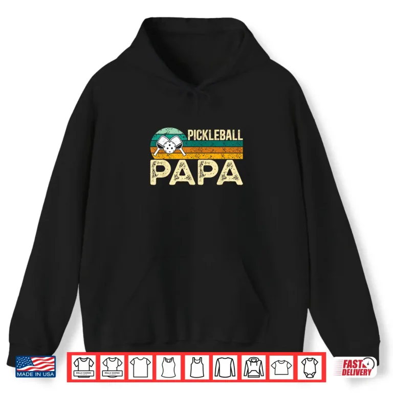 Hoodie Parent Grandparent Pickleball Professional Retro Player Shirt