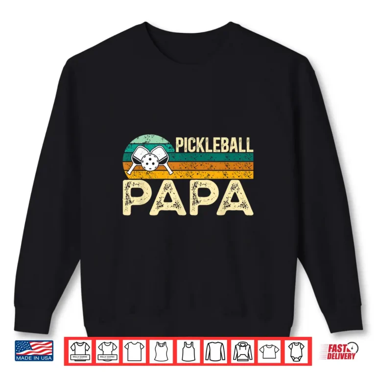 Sweatshirt Parent Grandparent Pickleball Professional Retro Player Shirt