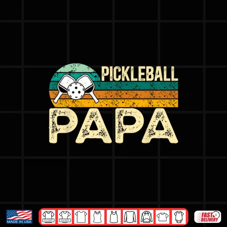Design Parent Grandparent Pickleball Professional Retro Player Shirt