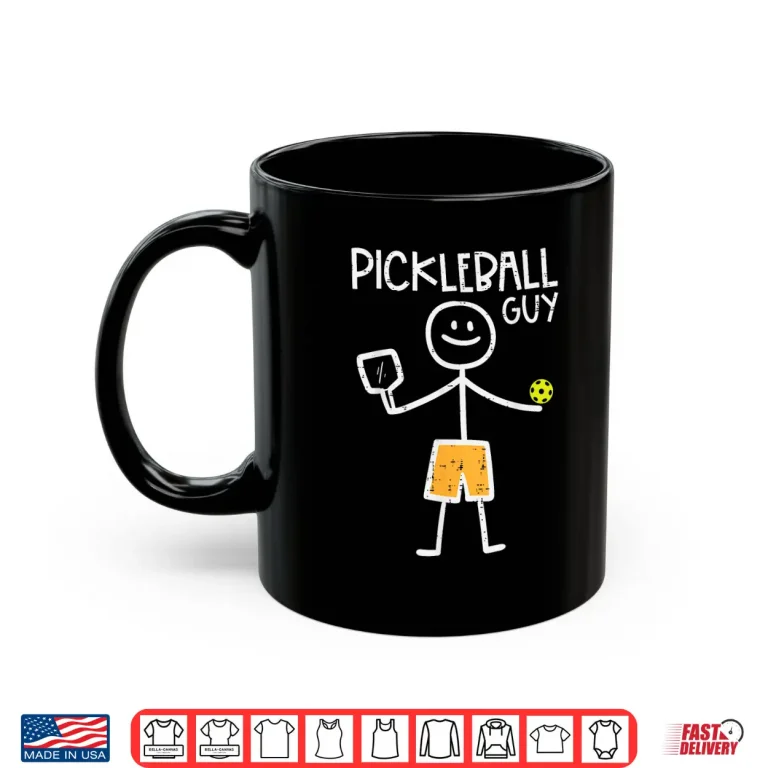 Mug Stickman Design Pickleball Professional Youth Aesthetic Shirt
