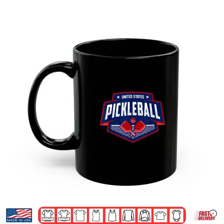 Mug Support The Team Pickleball USA Flag Patriotic Player Shirt