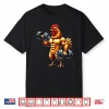 Chicken Powerlifting Weightlifting Gym Workout Animal Graphic Shirt