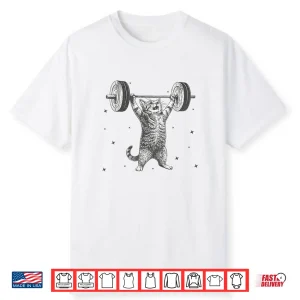 Deadlift Cat Meme Cat Workout Gym Cat Weightlifting Humor Funny Shirt