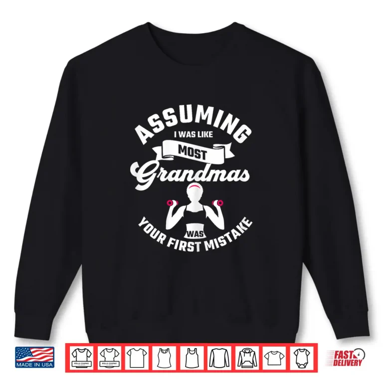 Sweatshirt Fit Grandparent Gym Workout Powerlifting Matriarch Fitness Shirt
