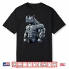 Muscular Rhino Powerlifting Weightlifting Gym Workout Shirt