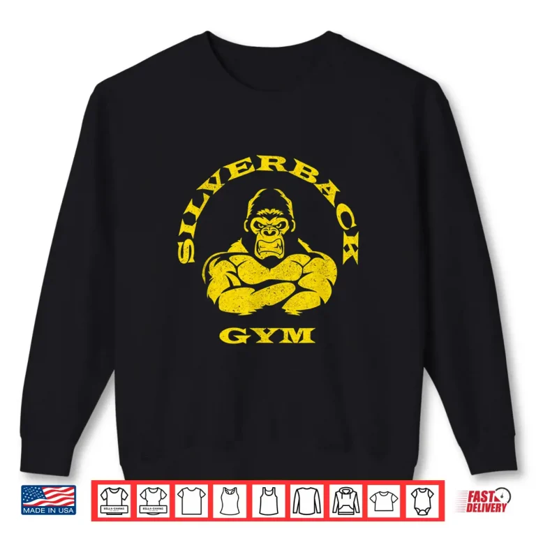 Sweatshirt Silverback Gorilla Gym Apparel Powerlifting Strongman Shirt