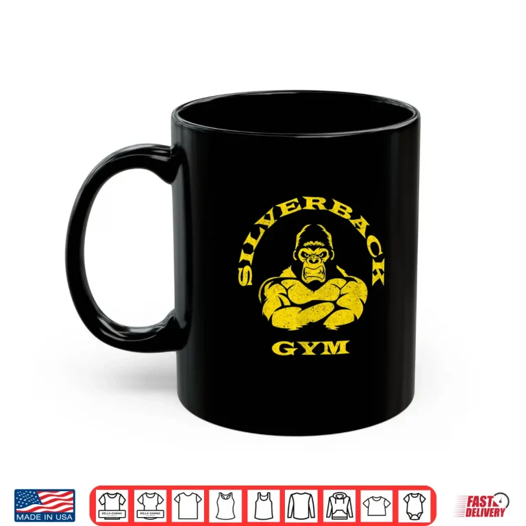 Mug Silverback Gorilla Gym Apparel Powerlifting Strongman Shirt