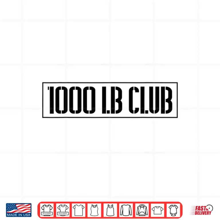 Design One Thousand LB Club Powerlifting Training Professional Shirt