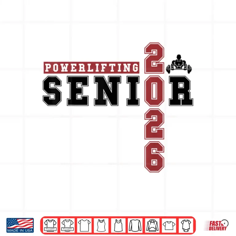 Design Powerlifting Senior Night Powerlifting Twenty Twenty Six Graduate Shirt