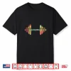 Workout Powerlifting Gifts Colorful Dumbbell Professional Shirt