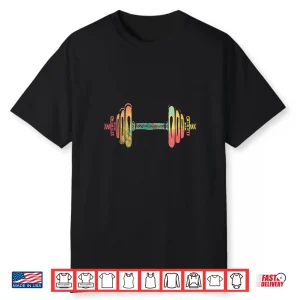 Workout Powerlifting Gifts Colorful Dumbbell Professional Shirt
