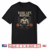 Barbarian Powerlifting D Twenty Nerd Gym Fitness Training Rpg Shirt