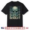 Deadlift Skull Skeleton Workout Powerlifting Gym Graphic Shirt