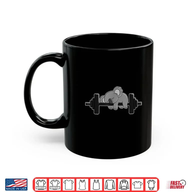 Mug Koala Bear Workout And Weight Lifting Gym Animal Graphic Shirt