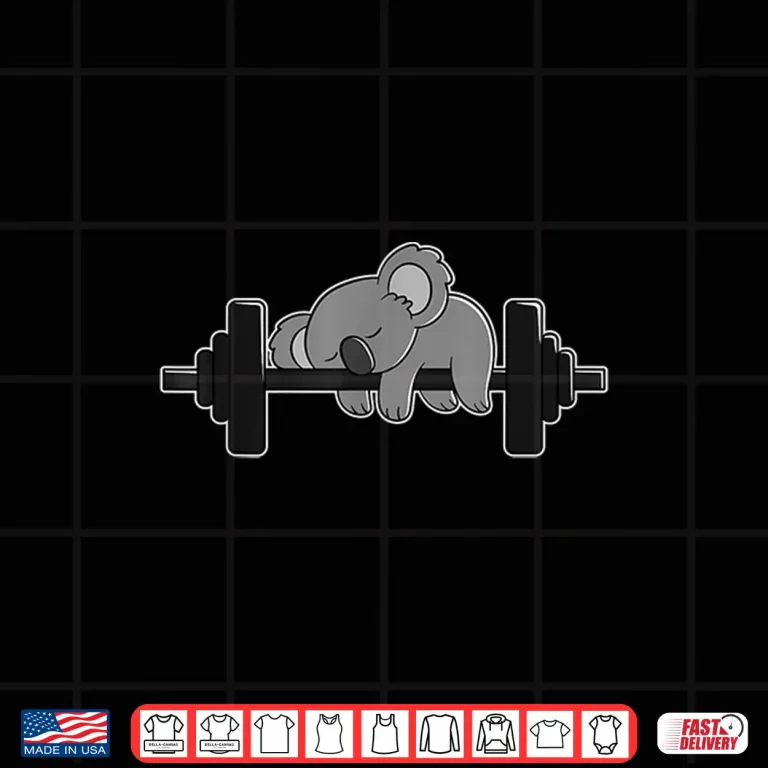 Design Koala Bear Workout And Weight Lifting Gym Animal Graphic Shirt