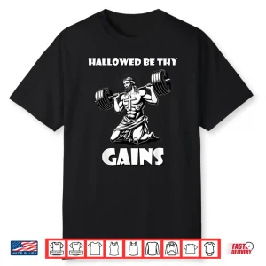 Bodybuilding Jesus Powerlifting Deadlift Christian Workout Shirt