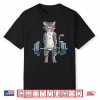 Cat Weightlifting Powerlifting Deadlift Fitness Gym Workout Shirt