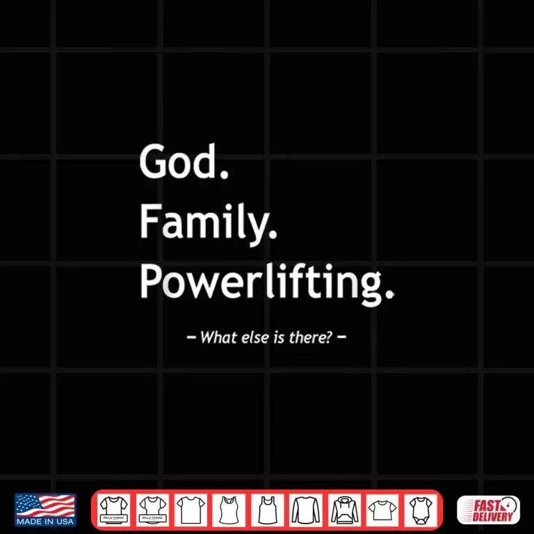 Design Christian Faith Christianity God Family Powerlifting Workout Shirt