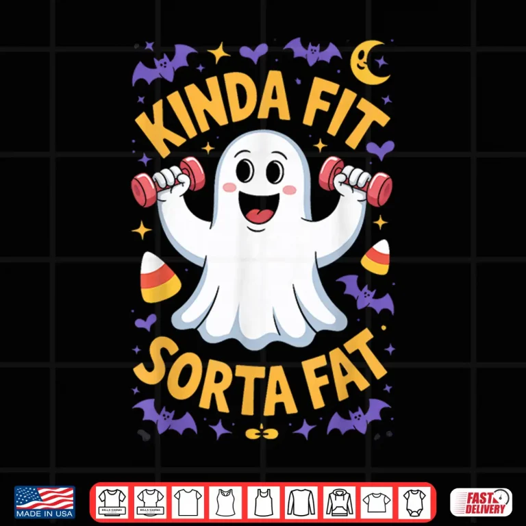 Design Kinda Fit Sorta Fat Powerlifting Gym Professional Humor Shirt