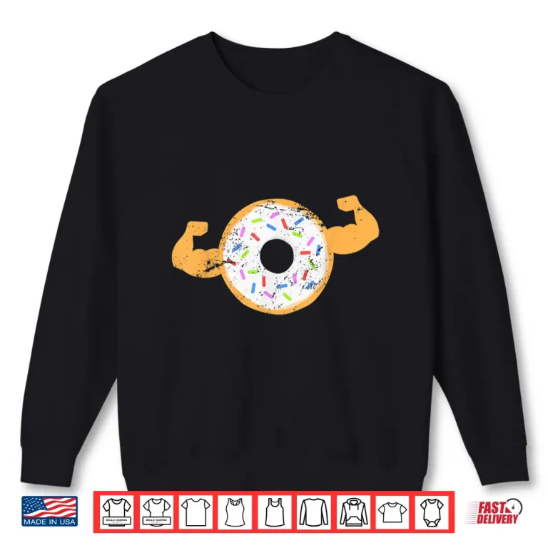 Sweatshirt Muscle Donut Powerlifting Professional Graphic Humor Funny Shirt