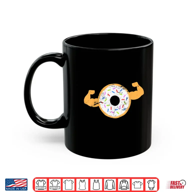 Mug Muscle Donut Powerlifting Professional Graphic Humor Funny Shirt