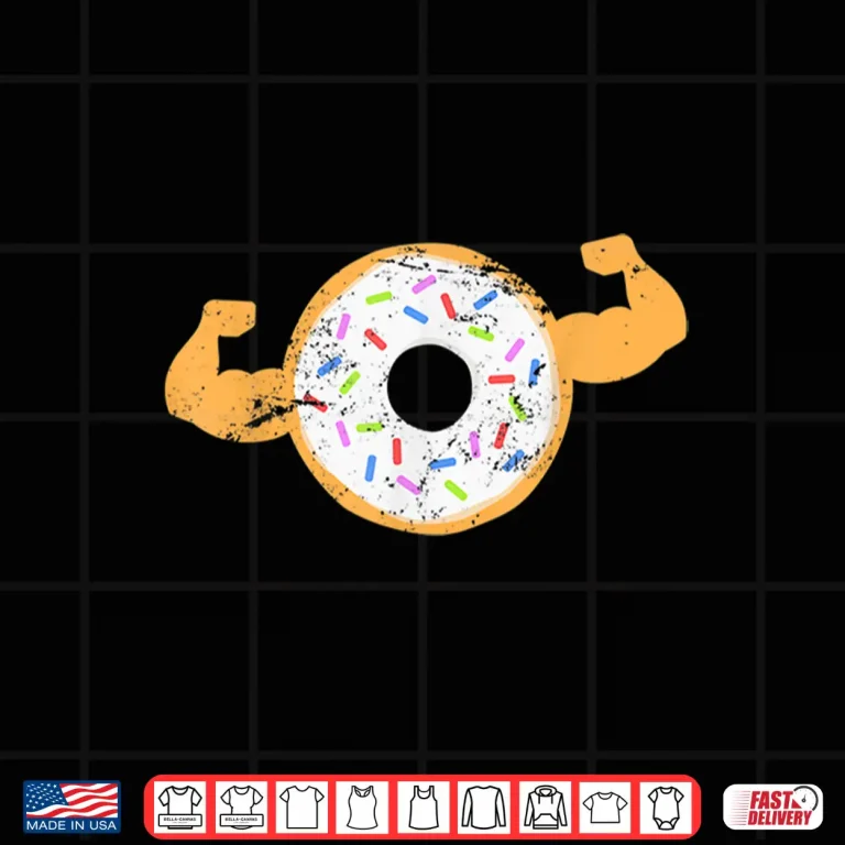 Design Muscle Donut Powerlifting Professional Graphic Humor Funny Shirt