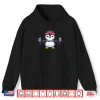 Penguin Powerlifting Weightlifting Gym Workout Animal Graphic Shirt