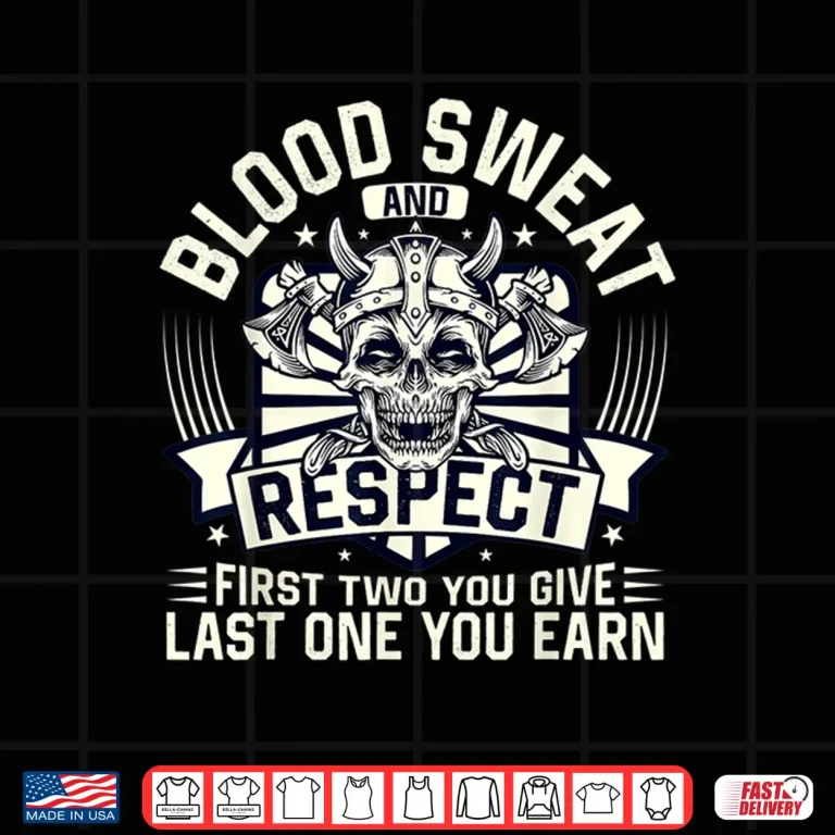 Design Blood Sweat Respect Powerlifting Fitness Gym Weightlifting Shirt