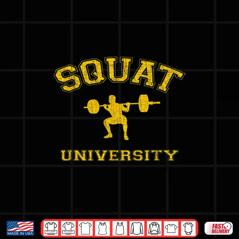 Design College Style Squat University Professional Athletic Shirt