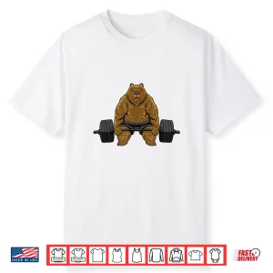 Powerlifter Weightlifting Barbell Deadlift Bear Powerlifting Shirt