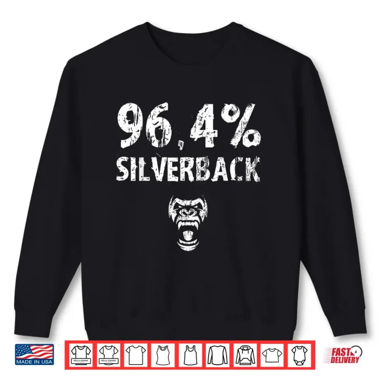 Sweatshirt Silverback Gorilla Gym Workout Powerlifting Humor Funny Shirt