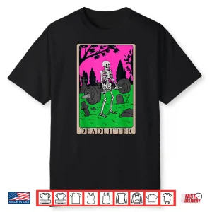 Tarot Card Deadlifts Gym Workout Occult Reader Humor Funny Shirt