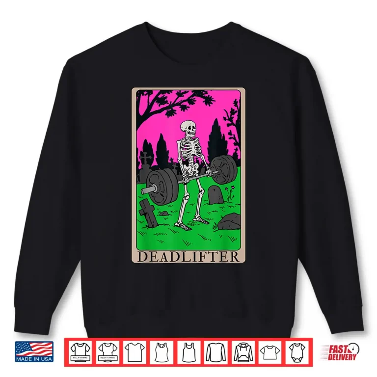 Sweatshirt Tarot Card Deadlifts Gym Workout Occult Reader Humor Funny Shirt