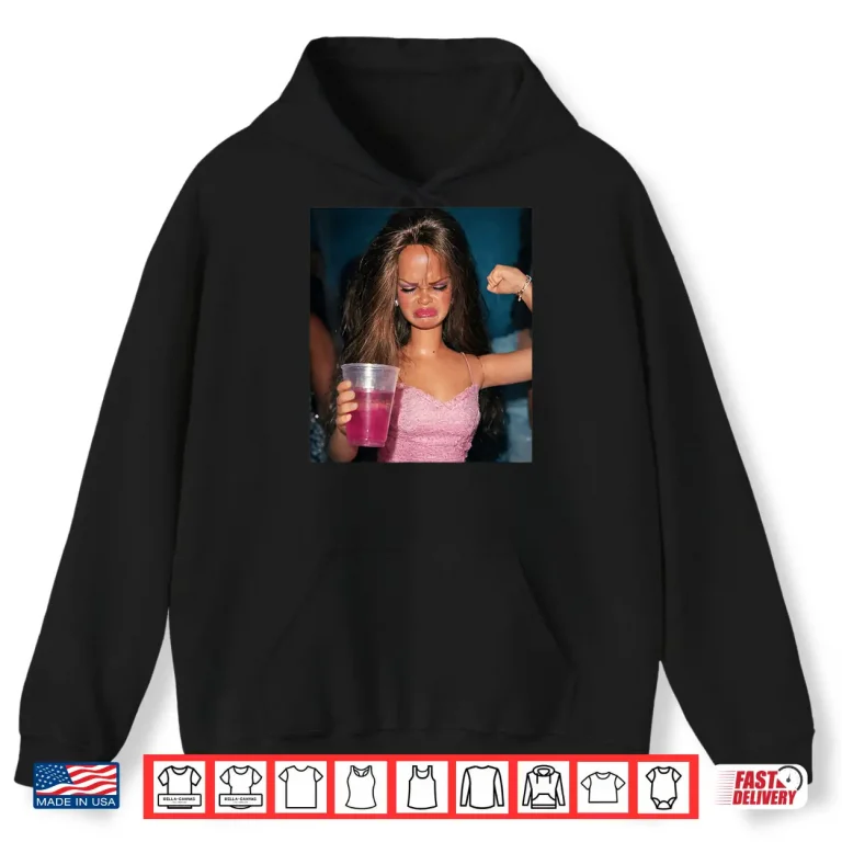 Hoodie Doll Face Sarcastic Doll Girl Party Drinking Doll Meme Shirt