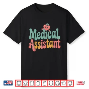 Medical Assistant Nurse Heart Healthcare Worker Graphic Tee Shirt