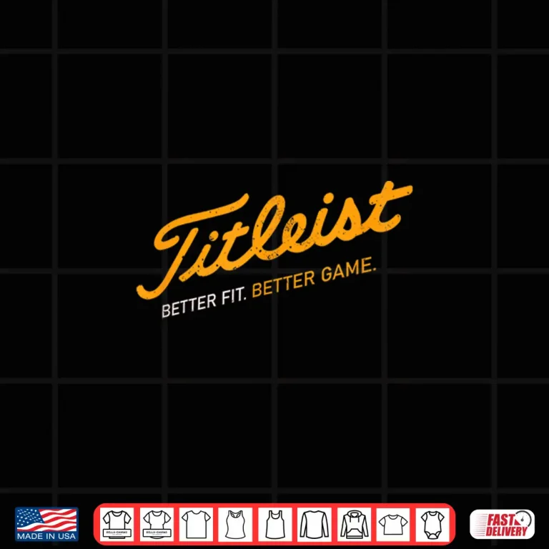Design Better Fit Better Game Golf Retro Titleist Parody Shirt