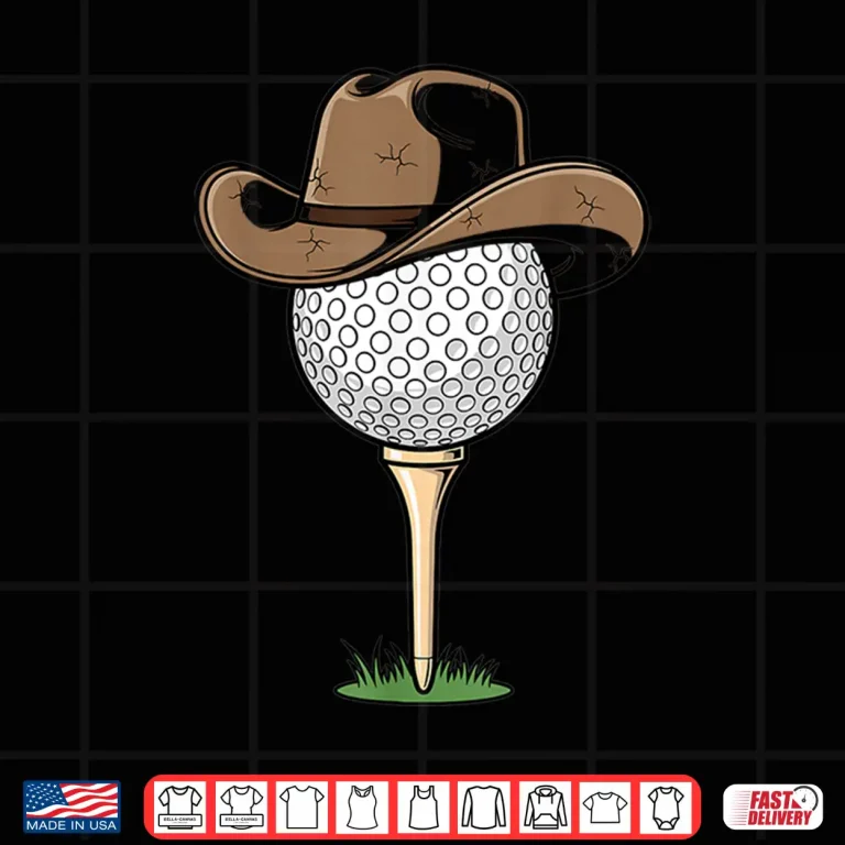 Design Cowboy Ball Cartoon Western Rodeo Golf Sports Design Shirt