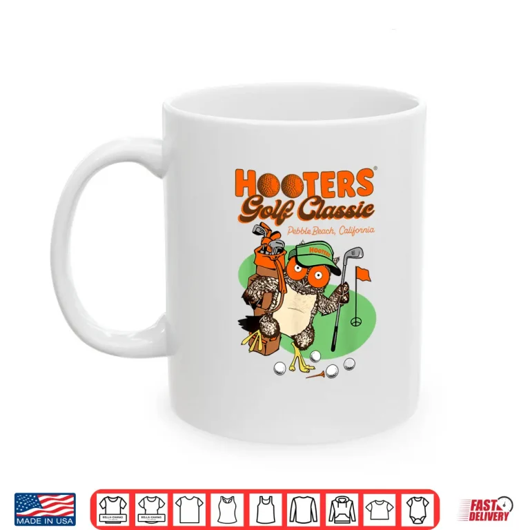 Mug Pebble Beach Classic Hootie Owl Golf Hooters Logo Humor Shirt