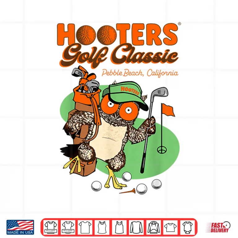 Design Pebble Beach Classic Hootie Owl Golf Hooters Logo Humor Shirt