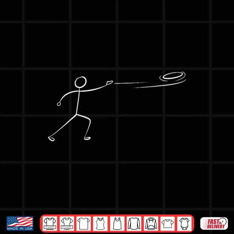 Design Stickman Lover Disc Golf Professional Art Humor Funny Shirt