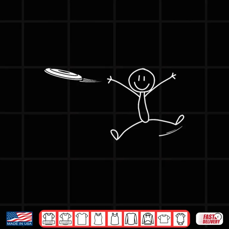 Design Stickman Ultimate Game Frisbee Disc Golf Humor Funny Shirt