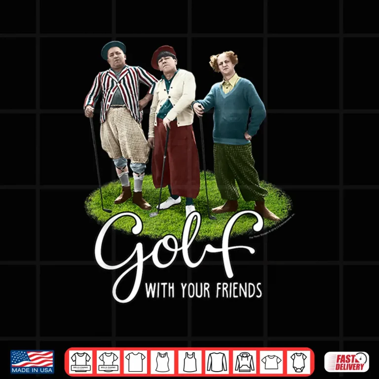 Design The Three Stooges With Your Friends Golf Professional Graphic Shirt