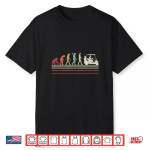 Evolution Of Man Golf Professional Retro Style Graphic Shirt