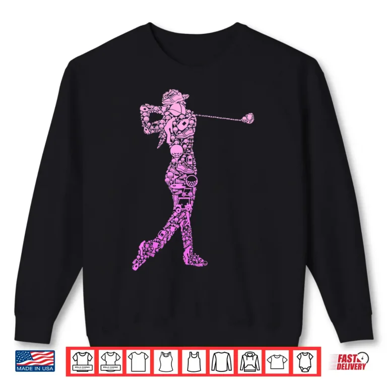 Sweatshirt Golfer Golfing Golf Club Professional Aesthetic Graphic Shirt