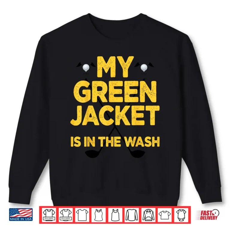 Sweatshirt Jacket Green In The Wash Golf Master Player Professional Shirt