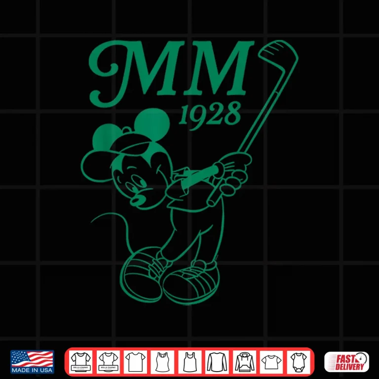 Design MM Nineteen Twenty Eight Mickey Mouse Golf Character Shirt
