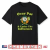 Over Par And Under The Influence Golf Drinking Vintage Shirt