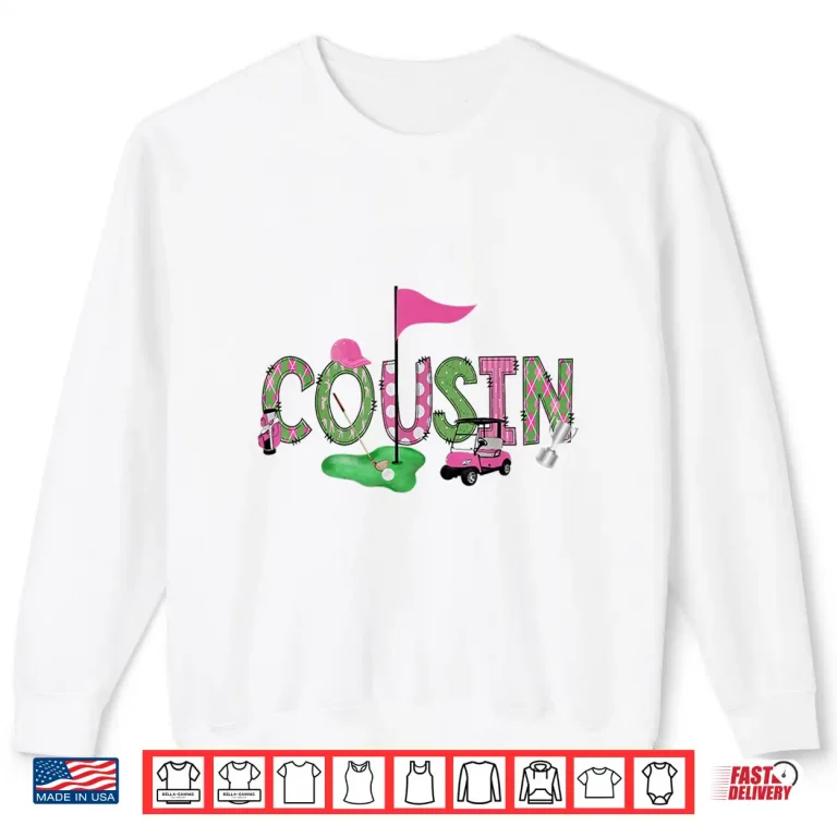 Sweatshirt Pink Hole In One Golf First Birthday Relative Identity Shirt